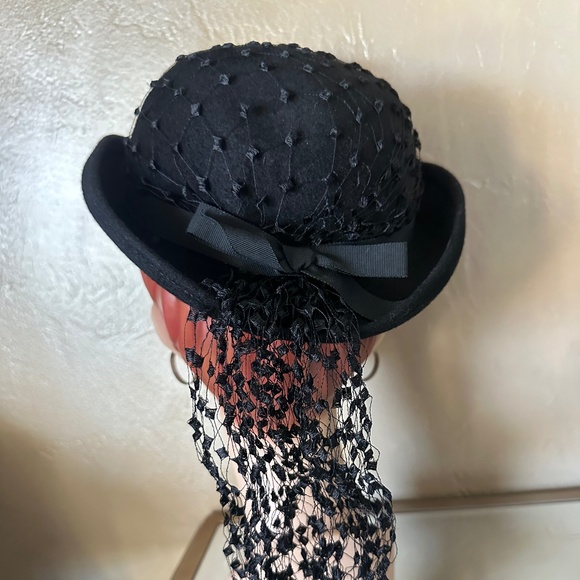 DAPPER 1940s\' BLACK FELT \